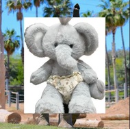 買一送一 嬰兒象公仔 尿片象公仔 35-45cm 送 手上既象仔（內有bb響、鼻子可以吹泡泡） baby elephant plush toy