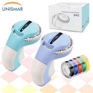 B90 Handheld Embossing Label Maker / Embossing 3D Label Tape 9mm x 3m Wheel Writer Function as DYMO 