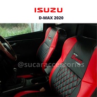 หุ้มเบาะ Isuzu D-MAX 2020 ตัดตรงรุ่น เข้ารูป ดีแม็ก ตัวใหม่ล่าสุด คู่หน้า (ซ้าย-ขวา) ลาย5D สีดำ-แดง หุ้มเบาะรถยนต์ ที่หุ้มเบาะ หุ้มเบาะหนัง หนังหุ้มเบาะ ที่หุ้มเบาะisuzu คลุมเบาะรถ ชุดหุ้มเบาะ อิซูซุ หุ้มเบาะหนัง dmax20 dmax หุ้มเบาะดีแม็ก หุ้มเบาะisuzu