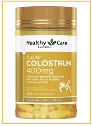 HEALTHY CARE 牛初乳奶片咀嚼片200粒 COLOSTRUM CHEWABLE TABLETS 200 TABLETS