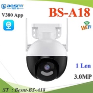 WIFI Cctv Camera 3MP 2-Way Conversation HD 1 Lens Motion Detection App V380 Model Besnt-BS-A18