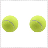 (UFEM) 2X Pet Bite Toy 24CM Giant Tennis Ball for Dogs Chew Toy Inflatable Tennis Ball Signature Pet