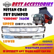 NISSAN CD48 CHROME FRT BUMPER HIGH QUALITY 246CM