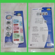 cok papan listrik visalux V263E/ kotak kabel 2,5meter/extension socket kabel