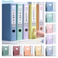 BACK2LIFE A4 File Folder, Morandi Color Thickened Paper Storage Box, Desktop Storage Dustproof PP Pl