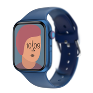 W78PRO智慧手環藍牙通話無線充血壓血氧健康睡眠監測智慧手錶（藍色）