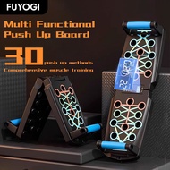 FUYOGI Push Up Board Multifunctional Pull Rope Fitness Intelligent Counting Foldable LCD Display