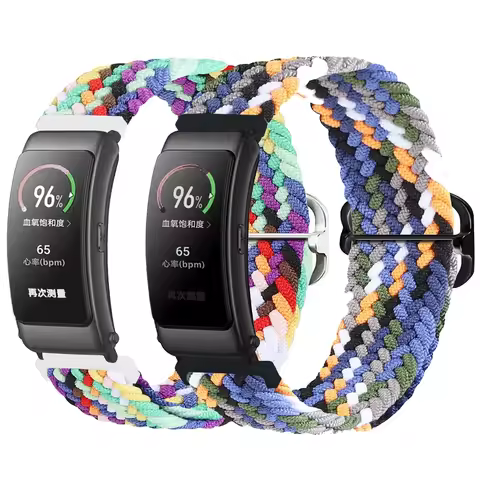 16mm 18mm Elastic Braided Band for Huawei Watch Fit Mini Strap Huawei B7 B6 B5 B3 Accessories Huawei