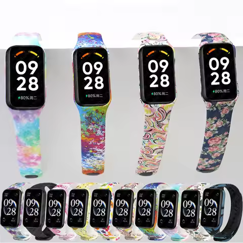 Watch Strap For Amazfit Band 7 Smart Accessories Silicone Adjustable Wrist Band Replacement Sports F