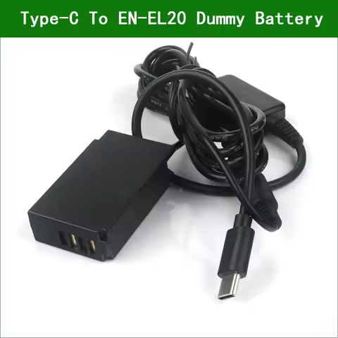 EP-5C USB Type-C EN-EL20 Dummy Battery Power Adapter DC Coupler For Nikon 1 J1 1 J2 1 J3 1 S1 1 V3 1