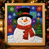 LEMONTRERE 1 Set Christmas Fabric Art Kit, Christmas Themed DIY Christmas Fabric Painting Kit,  Cott