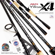 คันตีเหยื่อปลอม BISON X4 แบลงค์ Graphite 30T มาพร้อมไกค์ FUJI แท้ น้ำหนักเบา แข็งแรงทนทาน