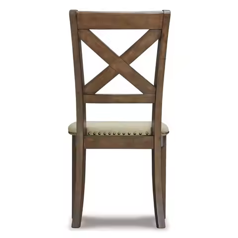Moriville Modern Farmhouse 19 Upholstered Dining Room Chair, 2 Count, Brown