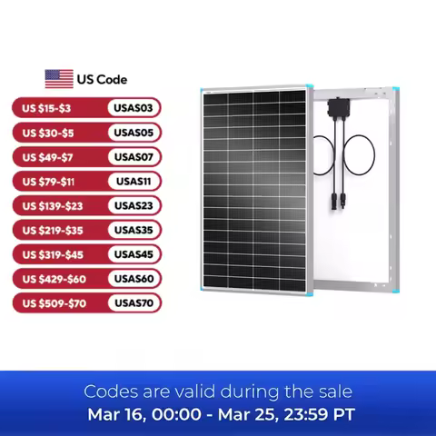 Renogy 16BB N-Type 175 Watt Solar Panel, 12V 175W Solar Panel 25% High-Efficiency, PV Module Power C