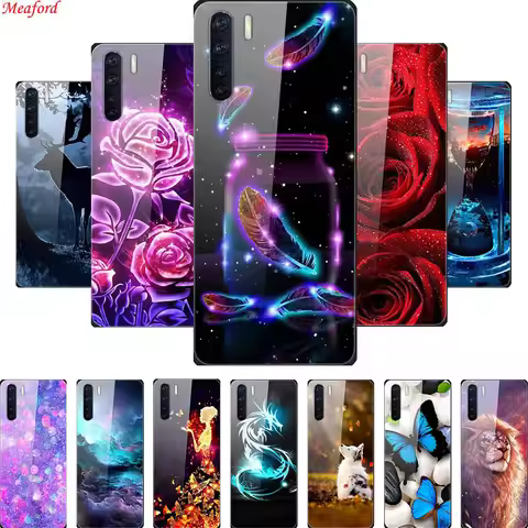 Tempered Glass Case For Samsung A50 Case Hard Back Cover Soft Bumper For Samsung Galaxy A70 A30s A50