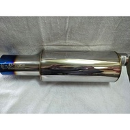 Ready stock car exhaust round muffler S flow