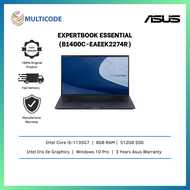 Asus Laptop ExpertBook Essential B1400C-EAEEK2274R 14" FHD ( i5-1135G7, 8GB, 512GB SSD, Intel, W10 Pro )