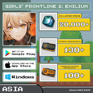 ไอดี GIRLS FRONTLINE 2: EXILIUM (Asia) - 20000+ Collapse Piece