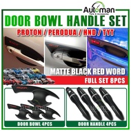DOOR HANDLE INNER BOWL COVER REDWORD MATTE BLACK PROTECTOR ACCESSORIES FULL SET FIT FOR ATIVA ARUZ A