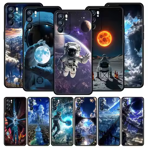 Starry Sky Universe Fashion Case For Oppo Reno14 Reno13 Reno12 11 F 10 Find X5 X9 Pro A54 5G A53 A9 
