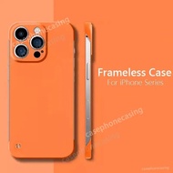 Casing For iPhone 16 15 Pro Max Plus 16Pro 16ProMax 5G 2024 Phone Case Frameless Slim Matte Hard PC 