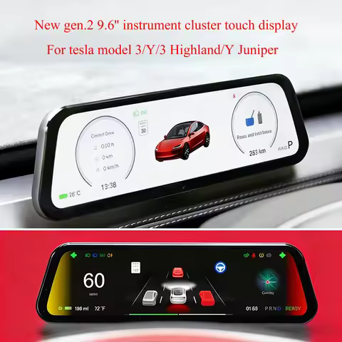 for Tesla New Gen 2 9.6 inches Instrument Display Model Y 3 Blind Spot Reminder OTA Update New Model
