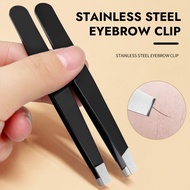Stainless Steel Eyebrow Clip Flat Bevel Eyebrow Clip Beard Plucking Tweezers Gecomo Beauty Tools Eye