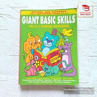 Giant Basic Skills Pre-K-1 Reading Workbook ENGLISH - Original Preloved Children's Book