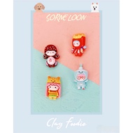 Clay Glossy Foodie contains 4 (3cm)