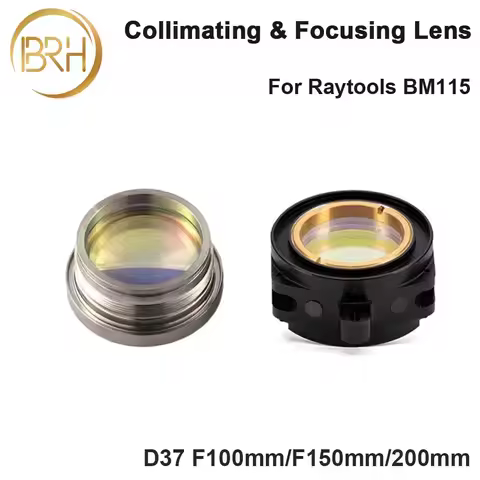 Fiber Laser Raytools BM115 Collimating & Focusing Lens D37 F100 F150 F200 with Lens Holder for Rayto