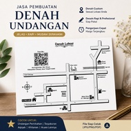 2D Location LocationJasa Desain Sketch PSD File Line PNG JPEG Event Invitation
