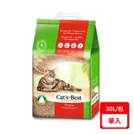 【德國凱優Cat′s Best】-經典凝結木屑砂（紅標凝結型） 13kg/30L_廠商直送