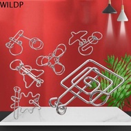 WILDP Toy For Children IQ Mind Brainteasers Games 3d Puzzle Wire Children And Adults Cognition Games