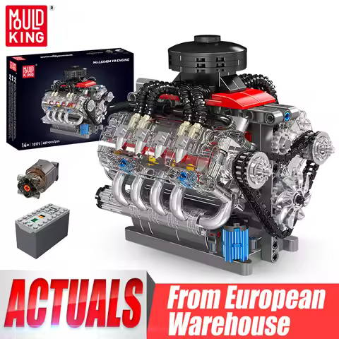 Mould King 10171 Technical Car Building Block Motorized LSX454 V8 Engine Brick Toys Assembly Car Mod
