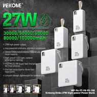 CCC WEKOME ORIGINAL 100kmAh 80kmAh 60kmAh 50kmAh 30kmAh 20kmAh 10kmAh 3C PD22.5W FAST CHARGING BUILT