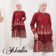 Atasan Wanita Size Jumbo LD 140 Ld130 Tunik Batik Pakaian Wanita Bahan Kain Katun Prima Size XL XXL 