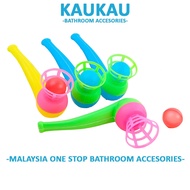 KAUKAU Traditional Children Toys Creativity Plastic Blow Ball Suspension Ball Toys Baby Classic Floa