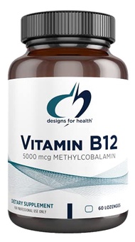 Designs for Health Vitamin B12 Lozenges - B12 Vitamins 5000 mcg Methylcobalamin - Vitamin B12 Supple