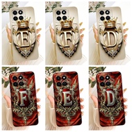 For Honor X7c Casing ALT-NX1 ALT-LX2 Cover Luxury Letter Feather Soft Silicone Matte Phone Case For 