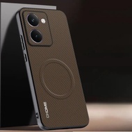 PU Leather Magnetic Case For Realme P3 Ultra Textured Back Cover Silicone Protection Phone Case For 
