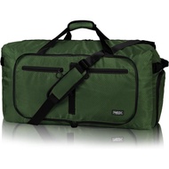 Fmeida 65L Duffle Bag with Shoes Compartment, Foldable Travel Duffel Bags for Men Women, Large Packa