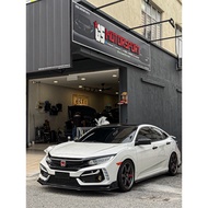 honda civic fc convert fk8 type r bumper varis front lips gloss black