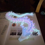New Luminous 3D Printed Dragon Glow in The Dark Flying Dragon Rotatable Articulated Wing Dragons Hom