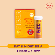 ACV Plus Day & Night Set A เม็ดฟู่แอปเปิ้ลไซเดอร์วินีการ์ และ ไฟเบอร์ดีท็อกซ์ พร้อมโพรไบโอติก