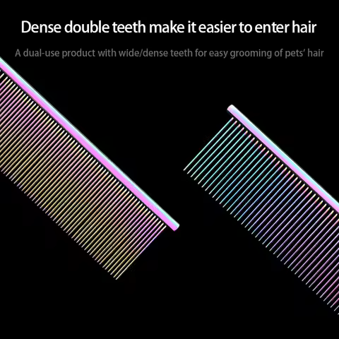 Pet Beauty Piano Comb Competition Special Knot Picking Hair Styling Cat and Dog Straight Comb 19 * 3