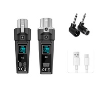 Dynamic Microphone Converted to Wireless Microphone Streaming Live XLR Wireless Microphone System wi