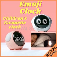 jam New Emoji Alarm Clock Cute Pixel Expression Kids Multifunction USB Electronic Digital Led Night 