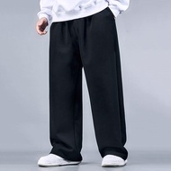 Plus Size Men Sports Pants 5XL 6XL 7XL Mens Cotton Trousers Joggers Sportswear Black Solid Ice Silk