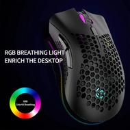 Viper BM600 Wireless Mouse Lightweight Hollow Hole Rechargeable Colorful RGB Luminous Touch Smooth O