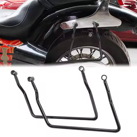 Saddle Bag Saddlebag Support Brackets Bars for 1984-up Harley Davidson Softail